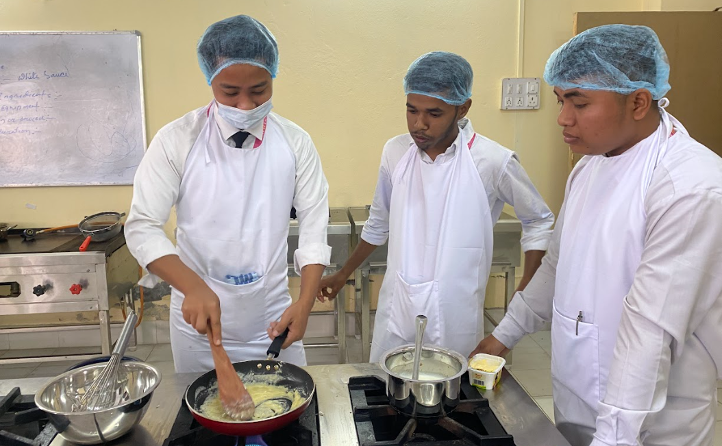 Glimpses of Practical Training Sessions at SIHM Tripura